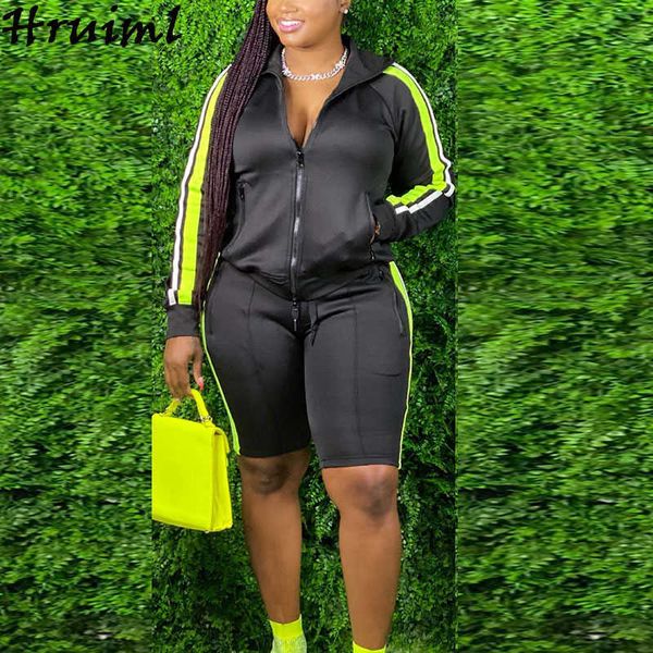 2 piece outfits for women sets autumn fashion long sleeve turn-down pocket coat short pants set sportswear tracksuit 210930, White 
2 piece outfits for women sets autumn fashion long sleeve turn-down pocket coat short pants set sportswear tracksuit 210930, White