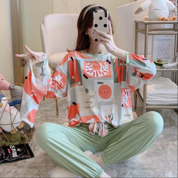 cute cartoon printed pajamas women sleepwear autumn long sleeve pyjama sweet casual loose pijamas cloth bag loungewear nighty, Black;red
cute cartoon printed pajamas women sleepwear autumn long sleeve pyjama sweet casual loose pijamas cloth bag loungewear nighty, Black;red