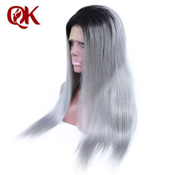 queenking hair full lace wig 130% density ombre 1b grey silky straight preplucked hairline 100% brazilian human remy hair1, Black
queenking hair full lace wig 130% density ombre 1b grey silky straight preplucked hairline 100% brazilian human remy hair1, Black
