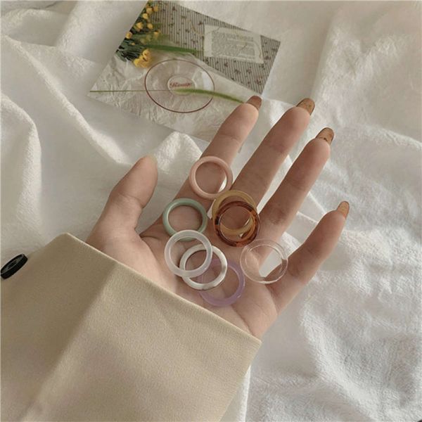net red anna ss same korean amber simple acrylic acetate niche design mixed color ring female, Black
net red anna ss same korean amber simple acrylic acetate niche design mixed color ring female, Black