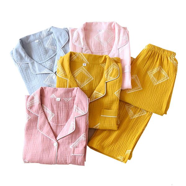 women's sleepwear ladies pajamas set simple style comfort gauze cotton women turn-down collar clothes+pants 2pcs homewear for spri, Black;red
women's sleepwear ladies pajamas set simple style comfort gauze cotton women turn-down collar clothes+pants 2pcs homewear for spri, Black;red