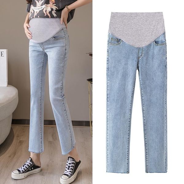 maternity bottoms pregnant women's pants spring and autumn wear straight fashion jeans thin leggings belly lift, White
maternity bottoms pregnant women's pants spring and autumn wear straight fashion jeans thin leggings belly lift, White