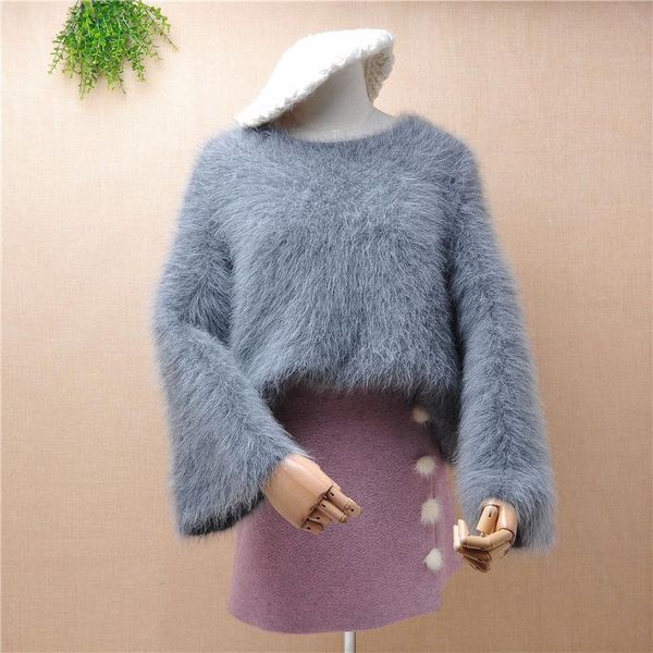 women's sweaters ladies women fashion hairy mink cashmere o-neck long flare sleeves loose lazy oaf pullover angora winter warm jumper s, White;black
women's sweaters ladies women fashion hairy mink cashmere o-neck long flare sleeves loose lazy oaf pullover angora winter warm jumper s, White;black
