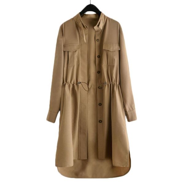 women's trench coats loose mid-long windbreaker jacket spring and autumn women slim plus size wild long-sleeve coat female ns2197, Tan;black
women's trench coats loose mid-long windbreaker jacket spring and autumn women slim plus size wild long-sleeve coat female ns2197, Tan;black