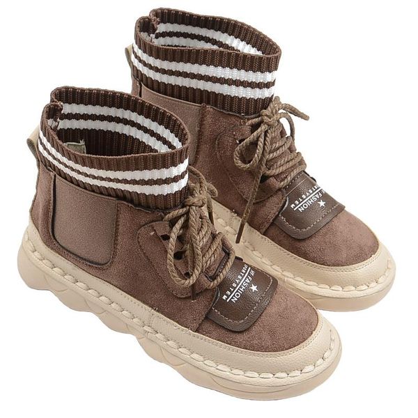boots nice girl japanese literary retro lacing wool mouth wild short round head soft bottom flat comfortable casual bare, Black
boots nice girl japanese literary retro lacing wool mouth wild short round head soft bottom flat comfortable casual bare, Black