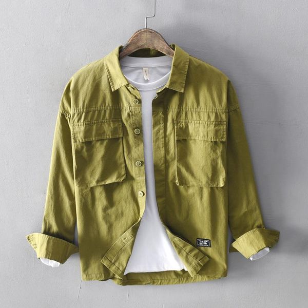 men's casual shirts fahsion solid 100% cotton shirt men long sleeve turn down collar two prockets working cargo camisas ts-703, White;black
men's casual shirts fahsion solid 100% cotton shirt men long sleeve turn down collar two prockets working cargo camisas ts-703, White;black