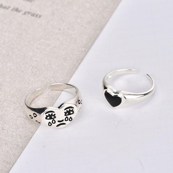 wedding rings silver black love heart for women fashion cute cartoon face thai rock party jewelry gifts, Slivery;golden
wedding rings silver black love heart for women fashion cute cartoon face thai rock party jewelry gifts, Slivery;golden