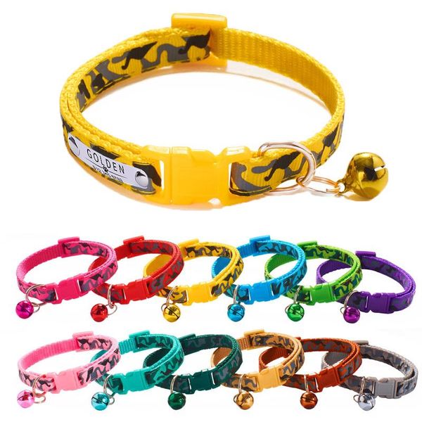 cat collars & leads cats puppy collar with bells camo printing adjustable strap nylon buckle pets dogs neck accessories 1pc
cat collars & leads cats puppy collar with bells camo printing adjustable strap nylon buckle pets dogs neck accessories 1pc