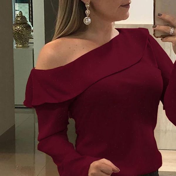 chiffon casual long sleeve women shirt off shoulder chemisier femme bluzki damskie womens and blouses, White
chiffon casual long sleeve women shirt off shoulder chemisier femme bluzki damskie womens and blouses, White