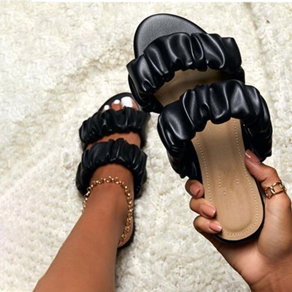 women's flip flops summer outdoor snug ladies slippers elegant flats slides casual open toes sandals zapatillas mujer, Black
women's flip flops summer outdoor snug ladies slippers elegant flats slides casual open toes sandals zapatillas mujer, Black