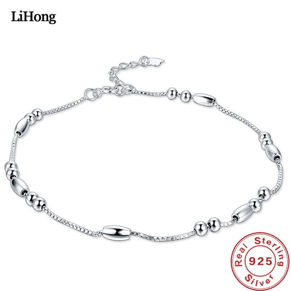 100%925 sterling silver woman jewelry box chain bead anklet summer style, Red;blue
100%925 sterling silver woman jewelry box chain bead anklet summer style, Red;blue
