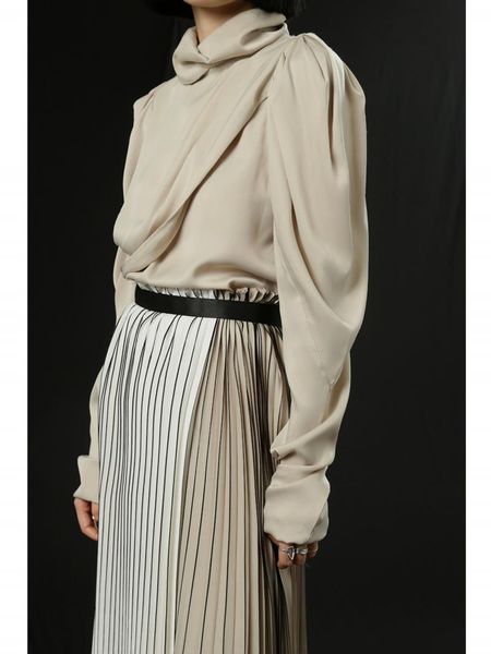 women's blouses & shirts women shirt long puff sleeve lady single breasted blouse female vintage 2021 early autumn, White
women's blouses & shirts women shirt long puff sleeve lady single breasted blouse female vintage 2021 early autumn, White