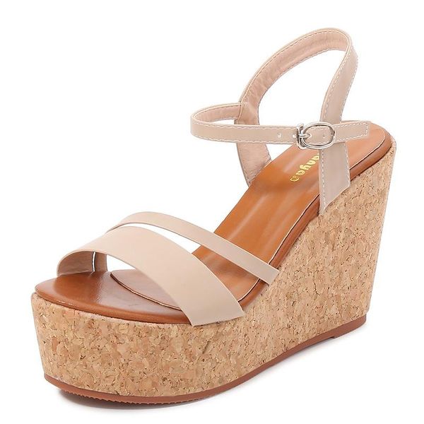 simple trend casual muffin sandals women high heels wedge quality brand fashion, Black
simple trend casual muffin sandals women high heels wedge quality brand fashion, Black