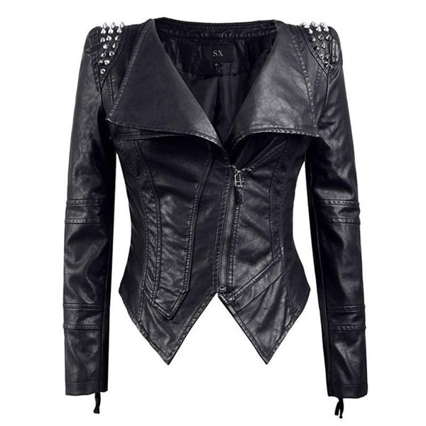 women's leather & faux 2021 coat women spring autumn black fashion motorcycle jacket outerwear pu gothic coats
women's leather & faux 2021 coat women spring autumn black fashion motorcycle jacket outerwear pu gothic coats