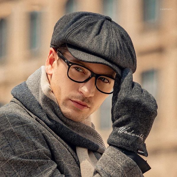 men beret vintage herringbone gatsby tweed peaky blinders hat sboy spring winter flat peaked hats korean berets, Blue;gray
men beret vintage herringbone gatsby tweed peaky blinders hat sboy spring winter flat peaked hats korean berets, Blue;gray