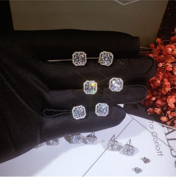 stud classic real pure 925 sterling solid silver square shape earrings for women jewelry female bijoux quality, Golden;silver
stud classic real pure 925 sterling solid silver square shape earrings for women jewelry female bijoux quality, Golden;silver