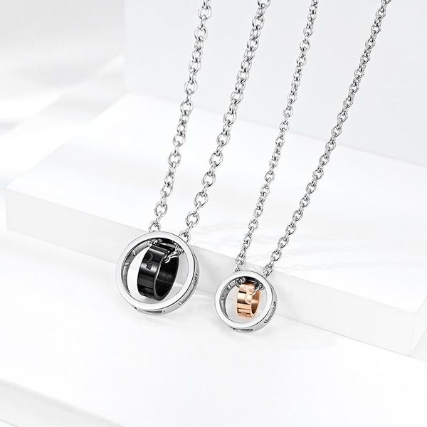 pendant necklaces simple romantic punk stainless steel her beast his beauty couple necklace for lover fashion gift high quality, Silver
pendant necklaces simple romantic punk stainless steel her beast his beauty couple necklace for lover fashion gift high quality, Silver