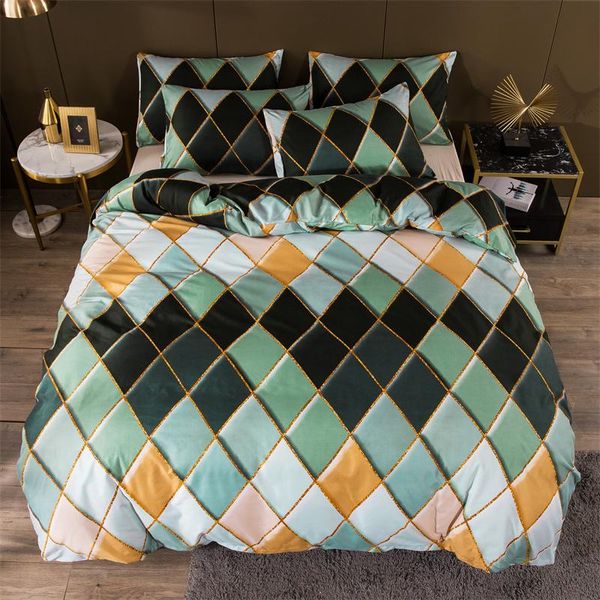 bedding sets gilt plaid set modern geometric soft duvet cover double king quality quilt covers pillowcase (no bed sheet
bedding sets gilt plaid set modern geometric soft duvet cover double king quality quilt covers pillowcase (no bed sheet