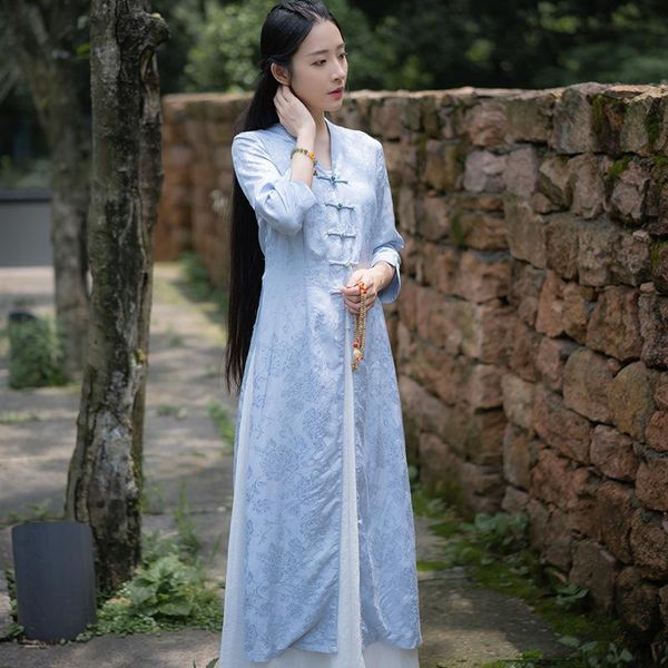 ethnic clothing modern hanfu chinese traditional improved cheongsam literary retro dress elegant woman linen zen tang suit, Red
ethnic clothing modern hanfu chinese traditional improved cheongsam literary retro dress elegant woman linen zen tang suit, Red