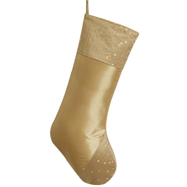 christmas decorations silvery gold sequin glitter sparkle luxury patchwork faux silk stocking with cuff p4736
christmas decorations silvery gold sequin glitter sparkle luxury patchwork faux silk stocking with cuff p4736