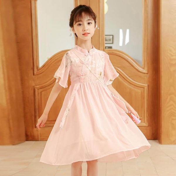 chinese style dress for girls summer retro floral embroidery knee length gown children teens festival party dresses kid clothes girl's, Red;yellow
chinese style dress for girls summer retro floral embroidery knee length gown children teens festival party dresses kid clothes girl's, Red;yellow