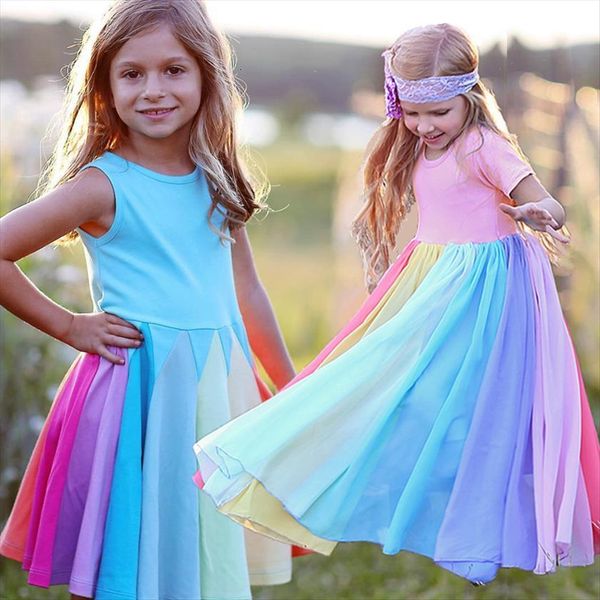 spring girls brand arrival girl dresses kids pastel rainbow cotton ankle length princess for casual clothing, Red;yellow
spring girls brand arrival girl dresses kids pastel rainbow cotton ankle length princess for casual clothing, Red;yellow