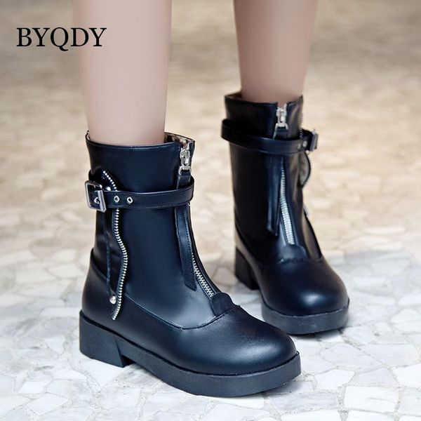 boots byqdy thick heels fashion ankle for woman shoes autumn winter front zipper buckle leather lady plus size 34-43, Black
boots byqdy thick heels fashion ankle for woman shoes autumn winter front zipper buckle leather lady plus size 34-43, Black