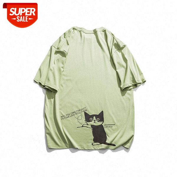summer t-shirt japanese original ins xinguo cat print pullover loose casual short sleeves #nw9a, White;black
summer t-shirt japanese original ins xinguo cat print pullover loose casual short sleeves #nw9a, White;black