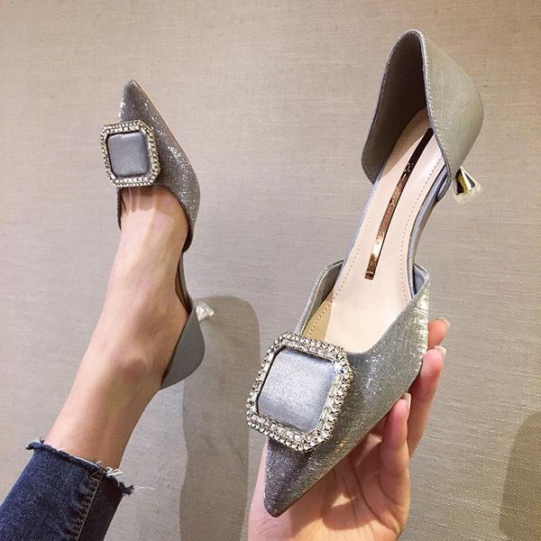 dress shoes 2021 girl fashion metal decorating pumps summer shallow women cool pointed toe med thin heels woman, Black
dress shoes 2021 girl fashion metal decorating pumps summer shallow women cool pointed toe med thin heels woman, Black