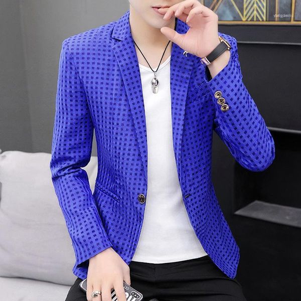 men's suits & blazers 2021 summer slim-fit hollow-out long-sleeved printed suit youth thin sunscreen plaid cool blazers1, White;black
men's suits & blazers 2021 summer slim-fit hollow-out long-sleeved printed suit youth thin sunscreen plaid cool blazers1, White;black