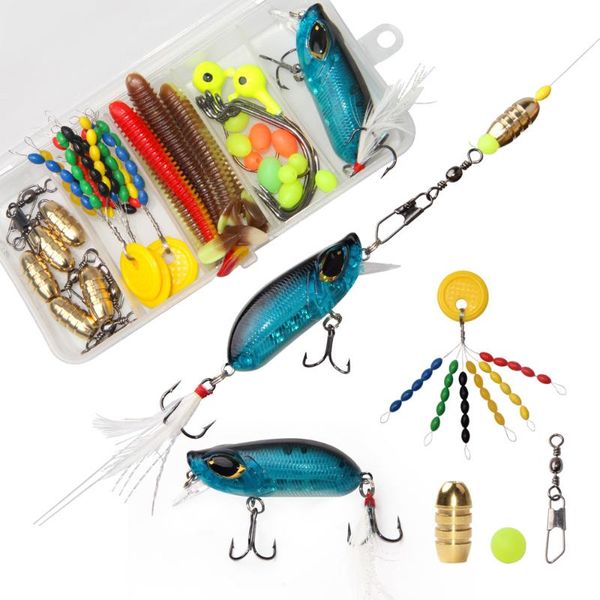 fishing accessories 36pcs kit with hooks swivels lures crankbait snaps sinkers beads tackle box
fishing accessories 36pcs kit with hooks swivels lures crankbait snaps sinkers beads tackle box