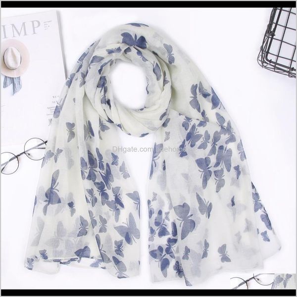 wraps hats, scarves & gloves fashion aessories drop delivery 2021 style european and american butterfly print scarf ladies ly058 ouxes, Blue;gray
wraps hats, scarves & gloves fashion aessories drop delivery 2021 style european and american butterfly print scarf ladies ly058 ouxes, Blue;gray