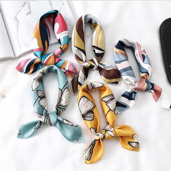 scarves square silk scarf women fashion print small neck scarfs office lady hair band foulard hand kerchief female bandana shawl, Blue;gray
scarves square silk scarf women fashion print small neck scarfs office lady hair band foulard hand kerchief female bandana shawl, Blue;gray