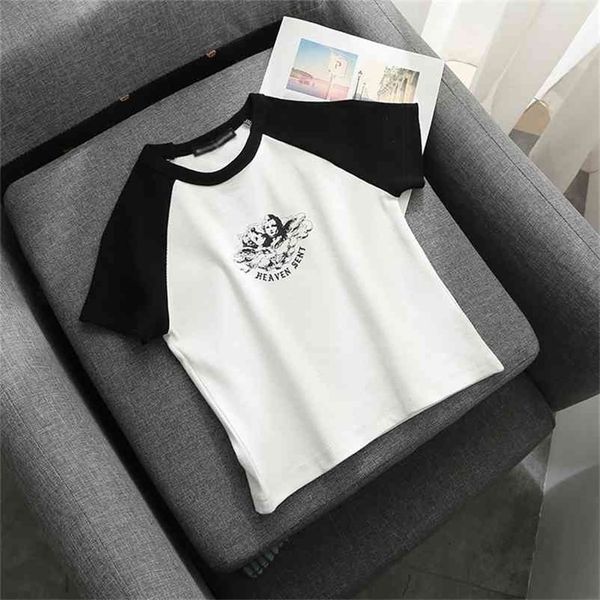 slim girls soft cotton tshirts summer fashion ladies sweet short casual female cute bomb tees female chic 210406, White
slim girls soft cotton tshirts summer fashion ladies sweet short casual female cute bomb tees female chic 210406, White