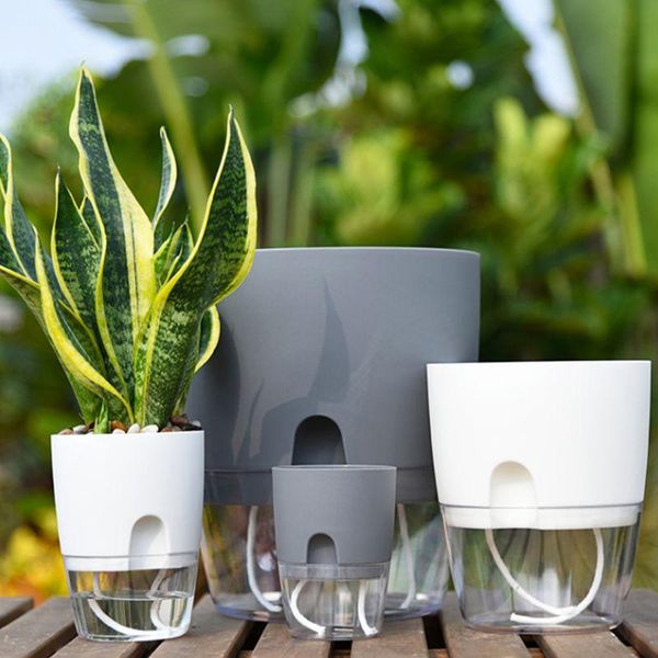 elf watering planter handmade 2 layer self plant flower pot with water container home garden decor round planters & pots
elf watering planter handmade 2 layer self plant flower pot with water container home garden decor round planters & pots