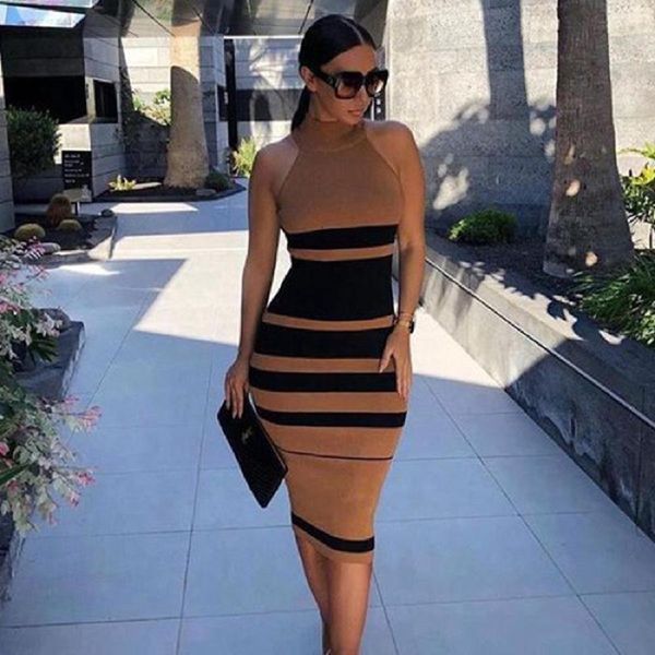 casual dresses ocstrade brown round neck sleeveless over knee striped bandage dress pp19160-brown, Black;gray
casual dresses ocstrade brown round neck sleeveless over knee striped bandage dress pp19160-brown, Black;gray