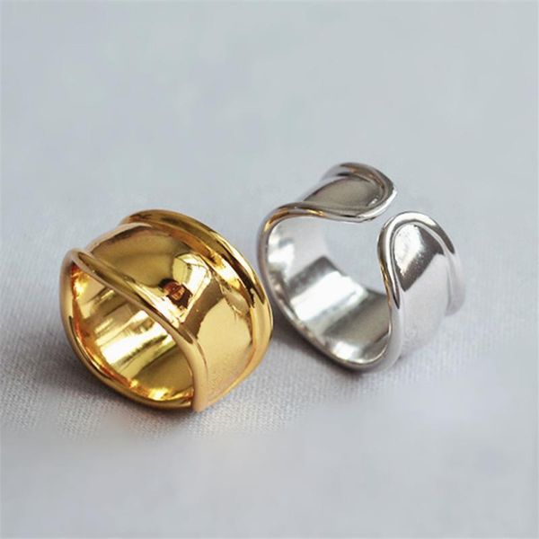 cluster rings 2021 korean fashion irregular smooth large for women female 925 sterling silver big wide golden ring bump anillos mujer, Golden;silver
cluster rings 2021 korean fashion irregular smooth large for women female 925 sterling silver big wide golden ring bump anillos mujer, Golden;silver