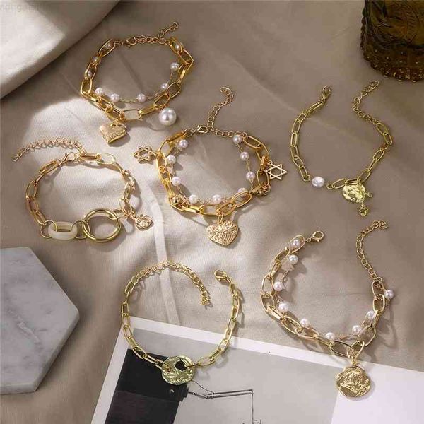 gold color thick chain imitation pearl bracelet bangle for women fashion coin flower star heart charm bracelets wedding jewelry, Red;brown
gold color thick chain imitation pearl bracelet bangle for women fashion coin flower star heart charm bracelets wedding jewelry, Red;brown