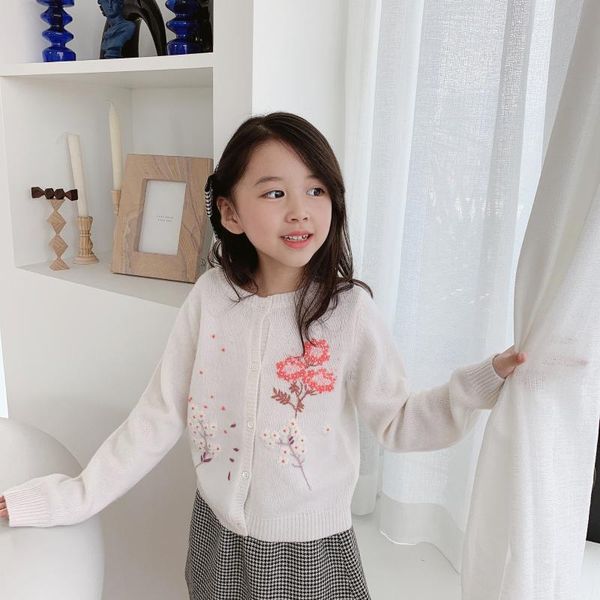 spring autumn girls clothes white exquisite hand-embroidered sweater round neck pullover, Blue
spring autumn girls clothes white exquisite hand-embroidered sweater round neck pullover, Blue