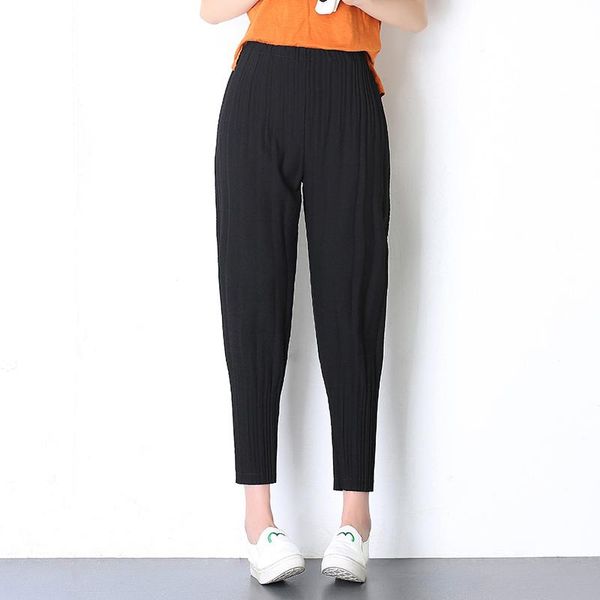 women's pants & capris miku 2021 summer loose fashion ladies casual women solid pantalon femme plus size trousers chiffon harem, Black;white
women's pants & capris miku 2021 summer loose fashion ladies casual women solid pantalon femme plus size trousers chiffon harem, Black;white