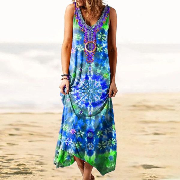 casual dresses women summer sleeveless sundress boho tie-dye ethnic dress o-neck elastic fabric irregular hem loose long for beach, Black;gray
casual dresses women summer sleeveless sundress boho tie-dye ethnic dress o-neck elastic fabric irregular hem loose long for beach, Black;gray