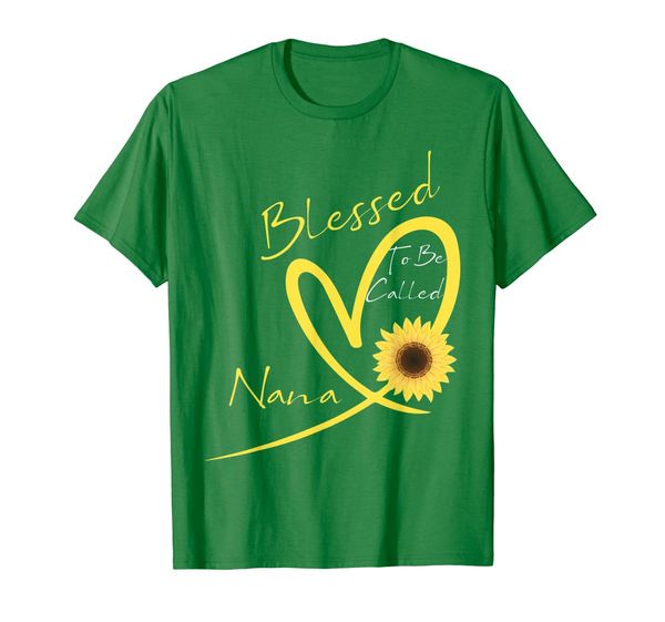 Blessed To Be Called Nana Sunflower Heart T-Shirt, Mainly pictures