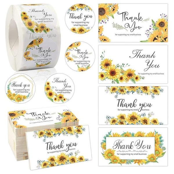 gift wrap sunflower thank you business cards sticker adhesive labels roll customer appreciation note small online diy
gift wrap sunflower thank you business cards sticker adhesive labels roll customer appreciation note small online diy