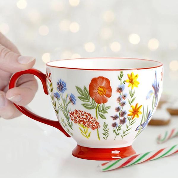 cups & saucers porcelain cup office tea and family hand-painted flower pattern milk coffee chinese handle
cups & saucers porcelain cup office tea and family hand-painted flower pattern milk coffee chinese handle