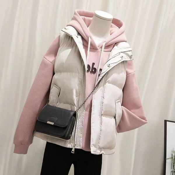 autumn winter women's fashion net infrared wear down cotton vest coat spring autumn, White
autumn winter women's fashion net infrared wear down cotton vest coat spring autumn, White