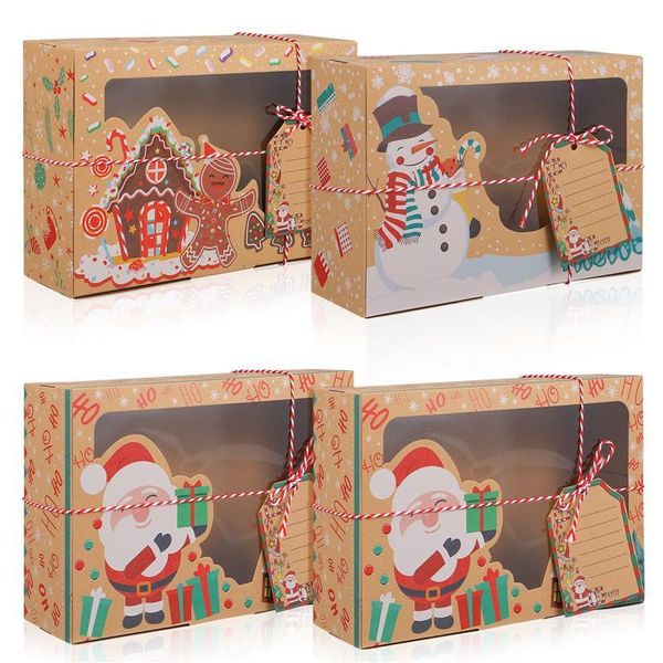 gift wrap pretyzoom 12pcs christmas cookie boxes portable kraft paper candies case party favor holders with rope and card
gift wrap pretyzoom 12pcs christmas cookie boxes portable kraft paper candies case party favor holders with rope and card