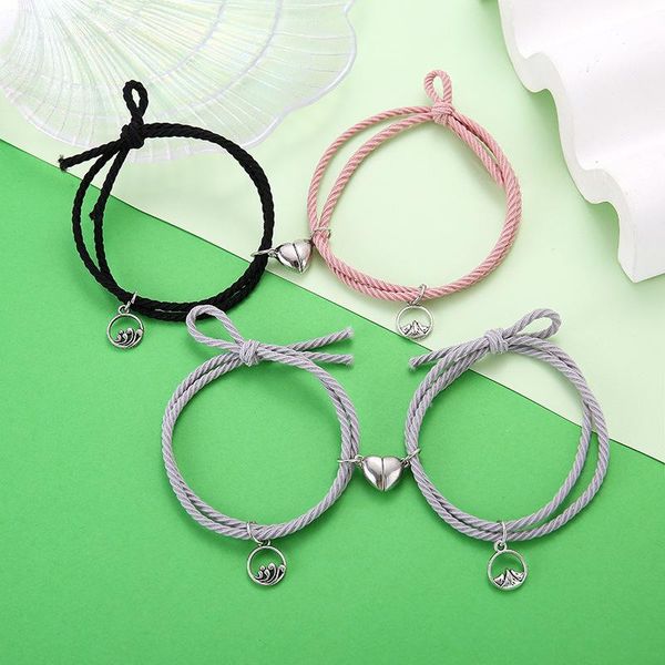 charm bracelets fashion magnet paired bracelet for lovers distance couple braslet women men braided string brazalete minimalist jewelry gift, Golden;silver
charm bracelets fashion magnet paired bracelet for lovers distance couple braslet women men braided string brazalete minimalist jewelry gift, Golden;silver