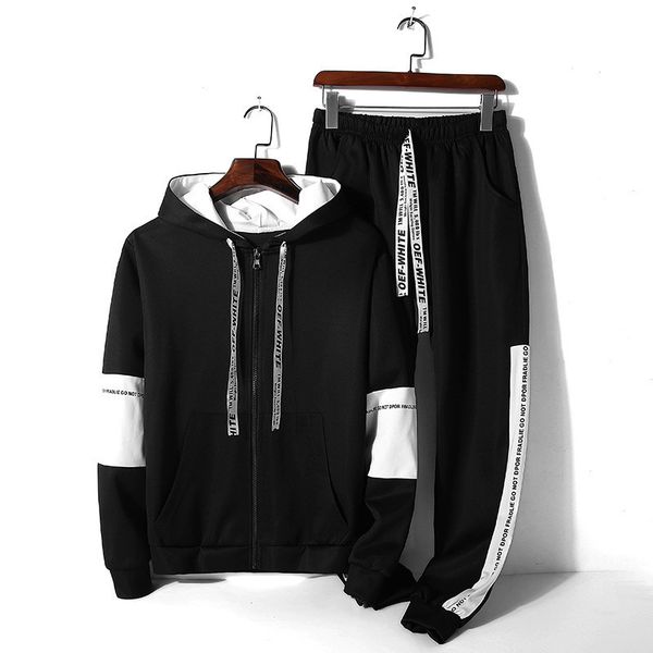 sweater men's suit tracksuits autumn trend hooded loose cardigan sports casual cover, Gray
sweater men's suit tracksuits autumn trend hooded loose cardigan sports casual cover, Gray