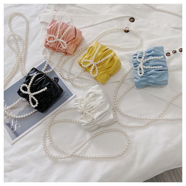 children pearl bow princess handbag purse 2021 fairy girl pearl messenger bag accessories zero wallet kids ruched one shoulder bags f158, Black
children pearl bow princess handbag purse 2021 fairy girl pearl messenger bag accessories zero wallet kids ruched one shoulder bags f158, Black