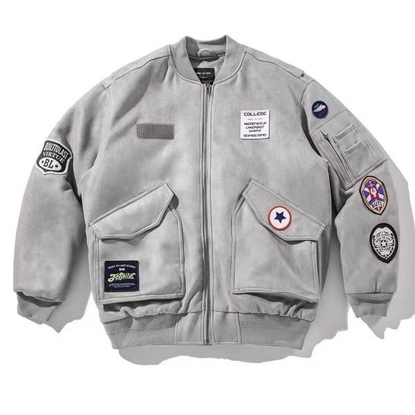 men's jacket baseball uniform loose trendy autumn white workwear embroidered large size 211110, Black;brown
men's jacket baseball uniform loose trendy autumn white workwear embroidered large size 211110, Black;brown
